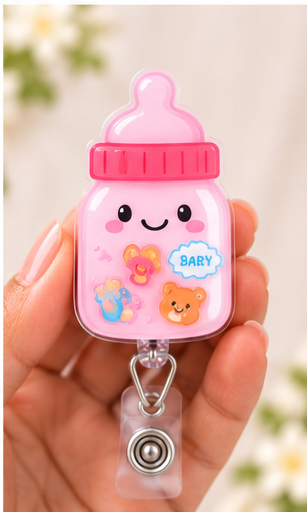 Baby Bottle badge shaker